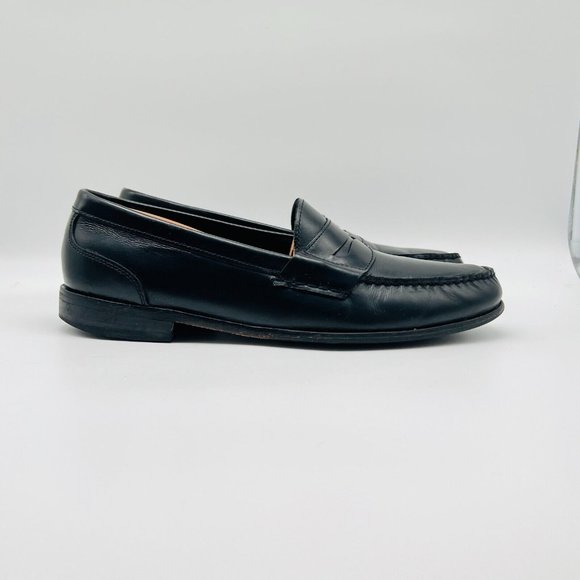 Cole Haan Other - Cole Haan Loafers Mens 10 Black Leather Penny Slip On Dress Casual Shoes Classic